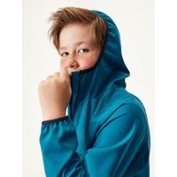 Unuo, Dětská softshellová bunda s fleecem Basic, Khaki, Lesní zvířata