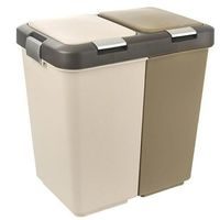 koš odp.10,0lx2ks, výklop. DUO DUST, plast