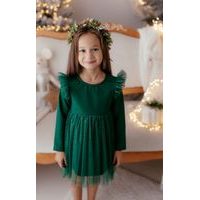 Dívčí slavnostní šaty tm.modré tyl