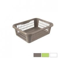 košík A6 20x15,5x 6,6cm, prolamovaný, 3barvy, plast