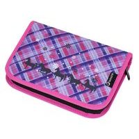 Dívčí školní penál Bagmaster CASE GALAXY 7 A BLACK/PINK