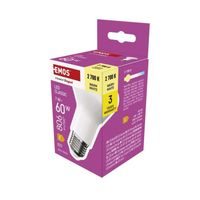 EMOS LED ŽÁROVKA CLASSIC R63/E27/7W(60W)/806LM/TEPLÁ BÍ