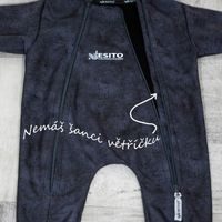 ESITO Rostoucí softshellová kombinéza s fleecem Šedý melír - šedá