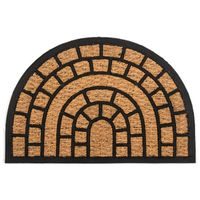 rohož 60x40cm PŮLKRUH, PP+kokos