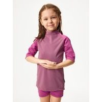Dětské triko s UV ochranou 50+, Tm. Starorůžová