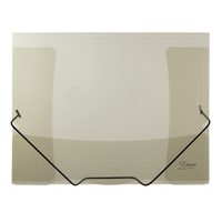 Sloha s gumou průhledná Lines kouřová