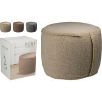 H & S COLLECTION Nafukovací taburet béžová KO-170495400bezo