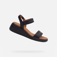 Černé dámské sandály Geox Meliconia
