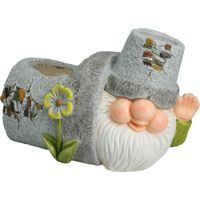 PROGARDEN Zahradní dekorace květináč trpaslík 30 x 20 x 21 cm levá ruka KO-795250790leva