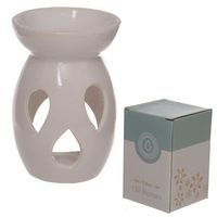 lampa-aroma, d8x12cm, bílá, výřez sova, DB, keramika *po 12.11.