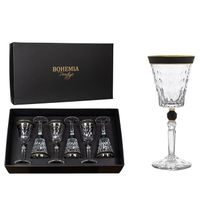 sklen. 260ml, 6ks, BOHEMIA PR. víno, CONTE MODERN, černá, DB