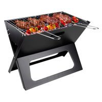 BBQ COLLECTION Gril na dřevěné uhlí skládací 46 x 37 cm ED-224901