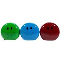 pokladnička SMAJLÍK, 11,5x6cm, 4BARVY, keramika