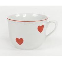 hrnek 270ml R -ČERV.SRDÍČKA, čes.porcelán