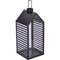 PROGARDEN Lucerna kovová sada 2 ks 18 / 14 cm šedá KO-NB1251530