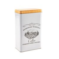 dóza plech. 9,0x6,0x16,0cm, COFFEE HOMEMADE TRAD.