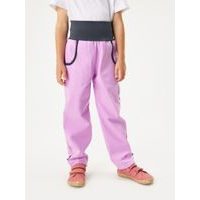 Unuo Dětské softshellové kalhoty s fleecem Basic, Lila