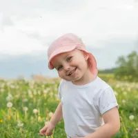 ESITO Dívčí klobouk mušelín Beruška - bílá / XS