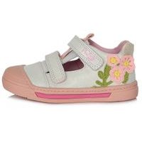 Dětské kožené sandálky, Ponte20, DA03-1-961 - stříbrné/růžové