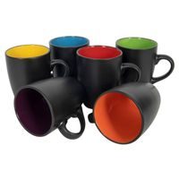 HIT Hrnky na espresso s podšálky sada 12 ks 90 ml COLOURS HT-24326774