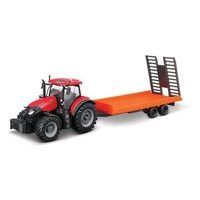 Bburago Bburago - FARMLAND, Case IH Optum CVX 300 s nízkopodlažním přívěsem, 10 cm