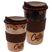 kelímek 4,0dl+pítko+manžeta, COFEE, plast