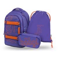 BAAGL SET 3 Skate Max Orange: batoh, penál, sáček GRS