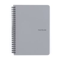 Twin wire blok A5 PP PASTELINI šedá