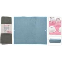 EXCELLENT HOUSEWARE Odkapávací podložka na nádobí skládací 40 x 48 cm růžová KO-WK2100020ruzo