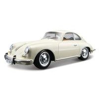 Bburago Bburago - Auta HOBBY, Porsche 356B Coupe (1961), krémová, 1:24