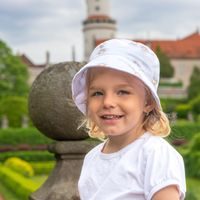 ESITO Dětský klobouk Kopretina - bílá