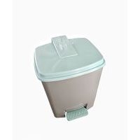 koš odp.15l GOLIÁŠ 30x32x38cm-min.modř+kam.šedá, pedálový