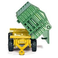 SIKU Farmer - John Deere s čelním nakladačem a přívěsem, měřítko 1:87