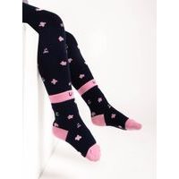 Unuo Dětské bambusové ponožky Classic, 2 páry, Růžová, Květiny
