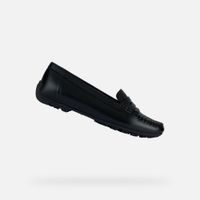 Černé dámské mokasíny Geox Kosmopolis + Grip