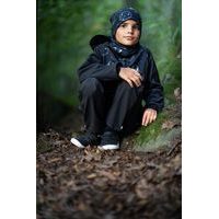 Unuo, Dětské softshellové kalhoty s fleecem Basic, Černá, Planety