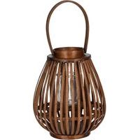 lucerna d23x27cm, zahrada, hnědý bambus