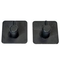 háček- 2ks-OBDÉLNÍK-ČERNÝ kov, samolep.