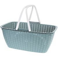 EXCELLENT HOUSEWARE Koš na prádlo sklápěcí rukojeti 35 l zelená KO-Y54230920zele