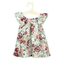 ESITO Dívčí mušelínové šaty Rose - bílá