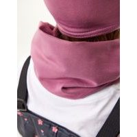 Unuo Dětský nákrčník z teplákoviny Basic, Růžová