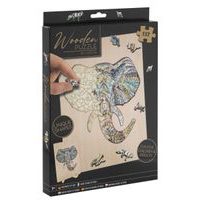 Dřevěné puzzle Slon - 137ks