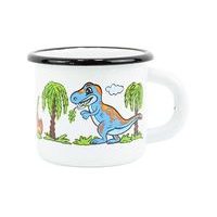 hrnek d 7cm, bílý DINO, 0,25l, čes.smalt