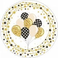podložka d28cm+5 pap.krajek, barevná, design, dort.
