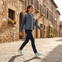 Staroružové dívčí baleríny Geox Plie