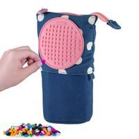 PIXIE CREW PIXIE CREW Pop Up pouzdro modré s bílým puntíkem, malý panel