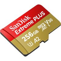 SanDisk Extreme PRO microSDXC 64 GB + SD Adapter 200 MB/s and 90 MB/s A2 C10 V30 UHS-I U3