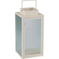 PROGARDEN Lucerna kovová sada 2 ks 20 / 16 cm smetanová KO-NB1251520