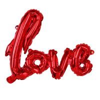 TORO BALÓNEK LOVE 68X46CM FÓLIE 3 ZÁVĚSNÉ OTVORYČERVENÁ_hamashop