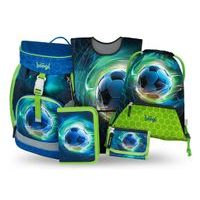 BAAGL SET 5 Airy Fotbal Míč: batoh, penál, sáček, zástěra, peněženka